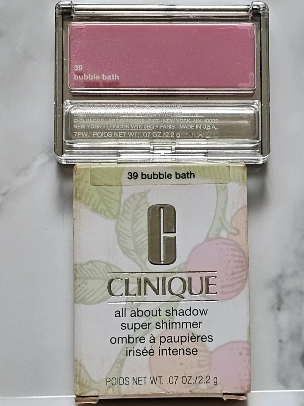 Clinique BUBBLE BATH All About Shadow Super Shimmer (0.07 oz.)